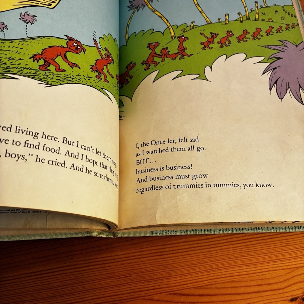 Dr. Seuss Collectible The Lorax 1971 First Library Edition Lake Erie - Picture 7 of 16